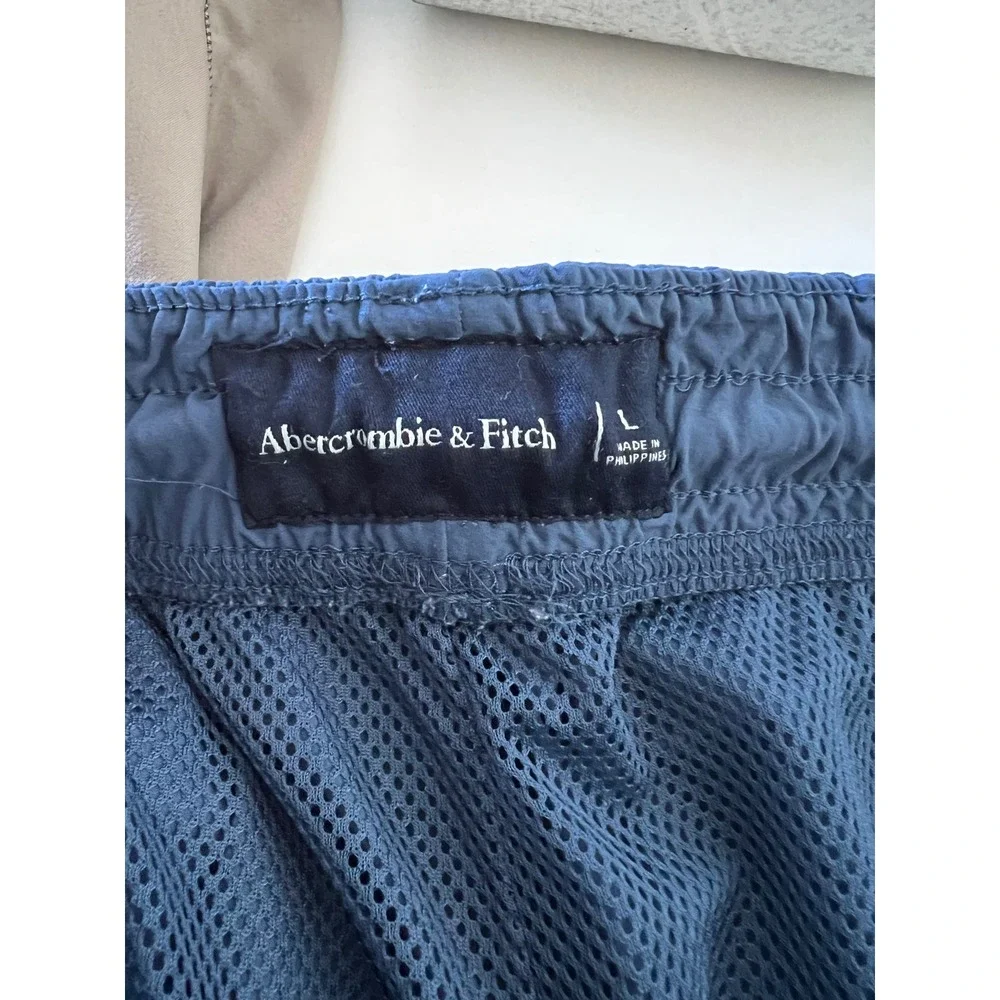 Abercrombie & Fitch Mens Blue Active‎ Mesh Lined Shorts Size Large
